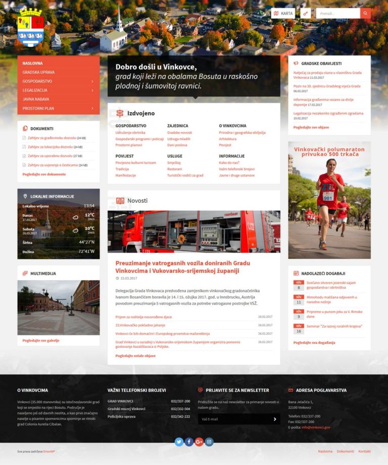 Izrada web stranica za općine i gradove​​